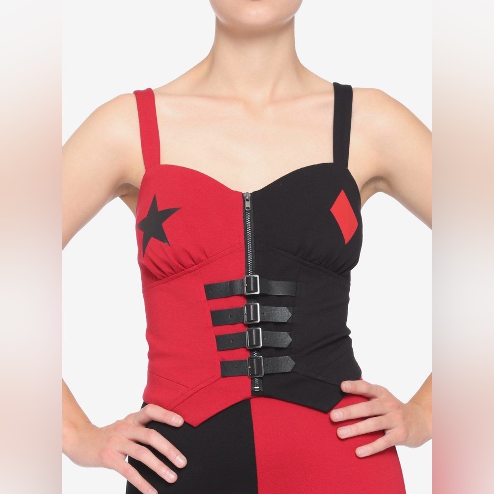 DC Comics The Suicide Squad Harley Quinn Bustier Top